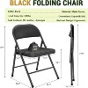 4 Pack Padded Folding Chairs, Comfortable PU Leather Seats with Sturdy Metal Frame for Indoor and Outdoor Use - 4 of 4