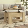 vidaXL Coffee Table White Engineered wood Adjustable Armrests - 2 of 4