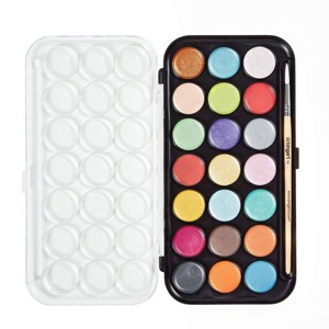 KINGART Watercolor Paint 21 Pearlescent Colors - 1 of 4