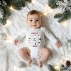 The Juniper Shop Christmas Spirits Red Words Baby Long Sleeve Bodysuit - 12 Month - White - 2 of 3