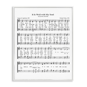 Stupell Industries Well With My Soul Sheet Music, 24" x 30" - 1 of 4