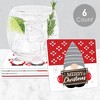 Big Dot of Happiness Christmas Gnomes - Funny Holiday Party Decorations - Drink Coasters - Set of 6 - 2 of 4