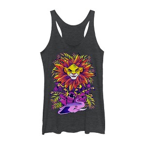 Women's Lion King Simba Jungle Parade Racerback Tank Top - 1 of 3