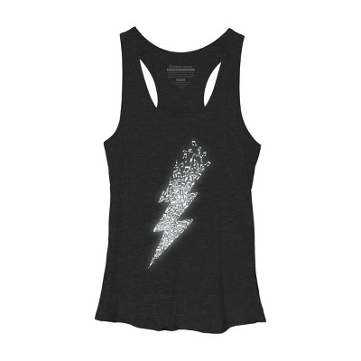 Women's Design By Humans Electro Music By radiomode Racerback Tank Top