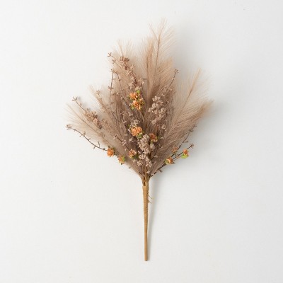 23"H Sullivans Pampas Grass Berry Bush, Brown
