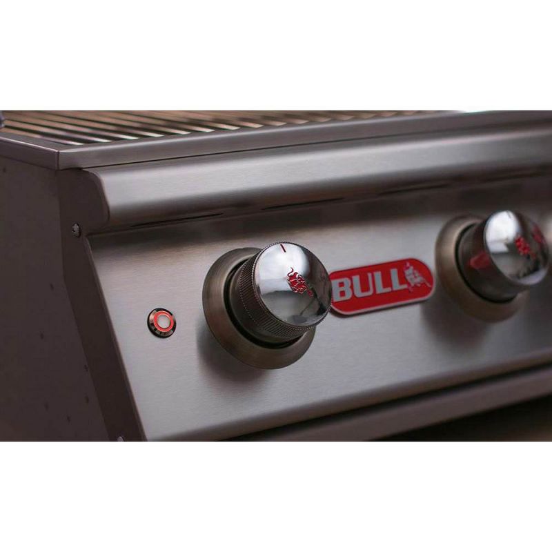 Bull Lonestar 4 Burner 30'' Stainless Steel Gas Barbecue Grill Head, Natural Gas, 5 of 7