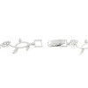 Slickblue Women’s Rhodium-Plated Vine Bracelet, 7 Inch, 1.98 Ct., Clear CZ, Fold-Over Clasp, Wedding & Cocktail Style - 2 of 3