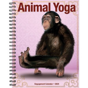 Willow Creek Press Animal Yoga 2025 Engagement Calendar: Weekly Planner, Spiral Binding, 6.5x8.525", All Ages, Blue - 1 of 4