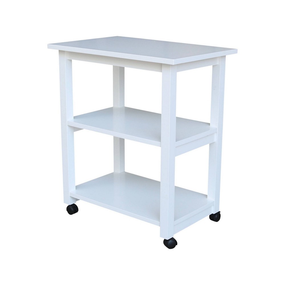 Photos - Other Furniture Addison Microwave Cart White - International Concepts