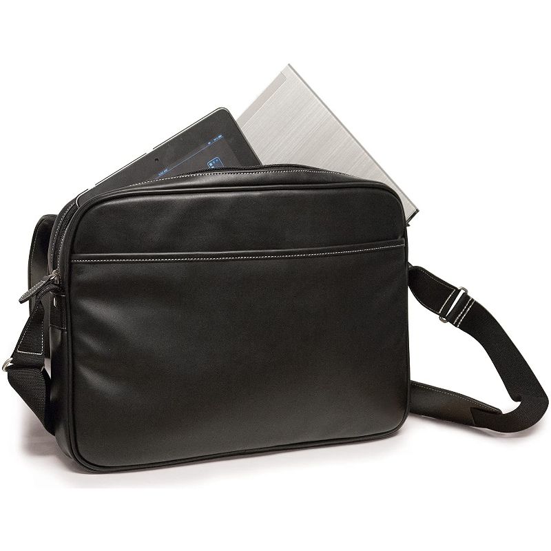 Mobile Edge Slimline Chromebook Laptop Messenger Bag 14 Inch (MEUTSMB5), Black, 4 of 7