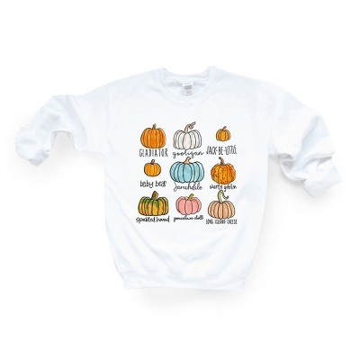 Simply Sage Market Women's Graphic Sweatshirt Pumpkin Chart