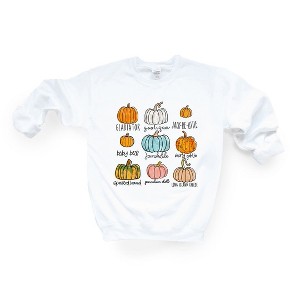 Simply Sage Market Women's Graphic Sweatshirt Pumpkin Chart - 1 of 2
