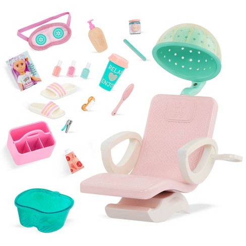 Glitter Girls Salon Chair Spa & Styling Accessory Set for 14