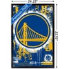 Trends International NBA Golden State Warriors - Maximalist Logo 23 Framed Wall Poster Prints - 3 of 4