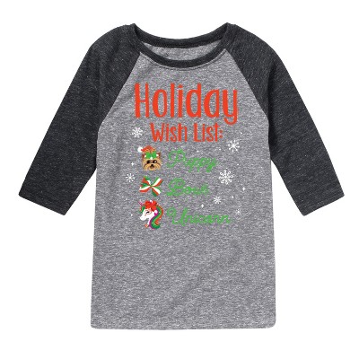 JoJo Siwa Holiday Wish List  - Athletic Heather/Heather Black - 2T