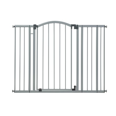 white wooden safety gate
