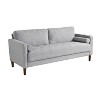 Lifestyle Solutions Giovanni Sofa Woven Light Gray - 3 of 4