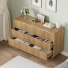Whizmax 6 Drawer Dresser for Bedroom, 56” Wide Dresser Organizer, Wood Dresser with Metal Legs, Modern Chest of Drawers for Closet, Living Room - 2 of 4