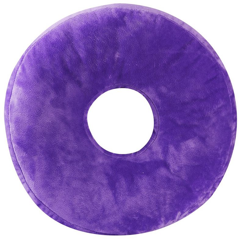 Cheer Collection 16" Round Donut Shaped Throw Pillow, 2 of 7