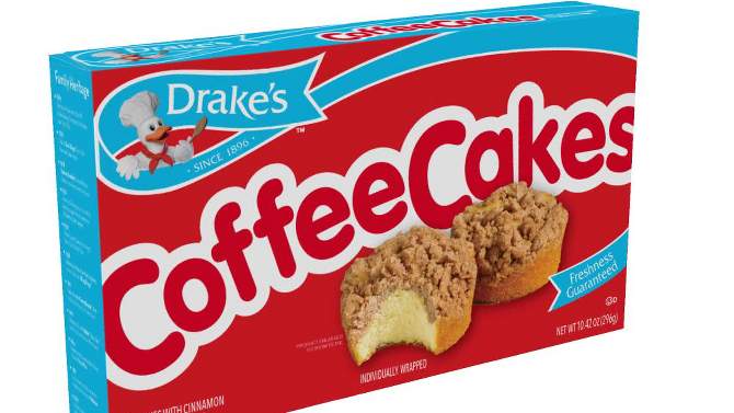 Drake&#39;s Coffee Cakes with Cinnamon Streusel Topping - 10.42oz/8ct, 2 of 6, play video