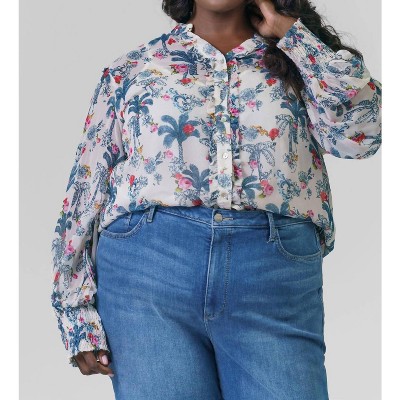 Women's Print Blouse - EMILY LOVELOCK