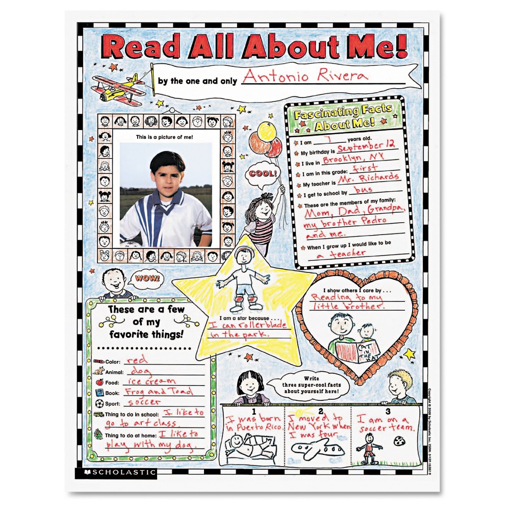 UPC 078073152858 product image for Scholastic Instant Personal Poster Sets, Read All About Me, 17
