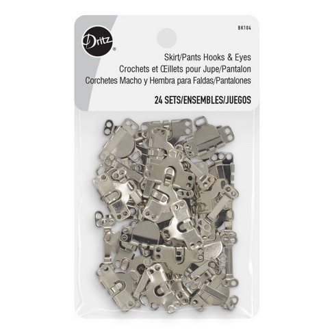 Dritz 24pc Hooks And Eyes For Skirt/pants Nickel : Target