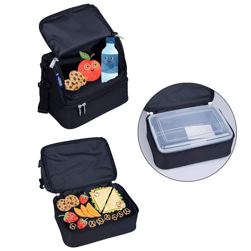 Wildkin Kids Two Compartment Lunch Bag Food Container, 3 of 4