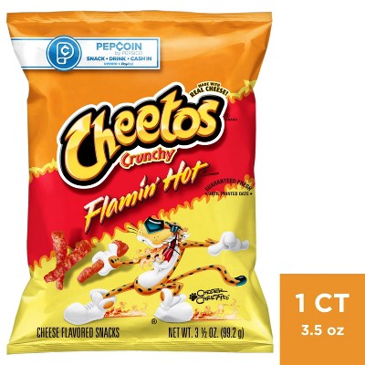 Cheetos Crunchy Flamin' Hot Cheese Flavored Snacks - 3.5oz