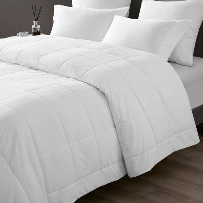 Cooling Touch Lightweight Knit for Hot Sleepers, Nylon Blend Jersey with Microfiber Reverse & Box Quilted Down Alternative