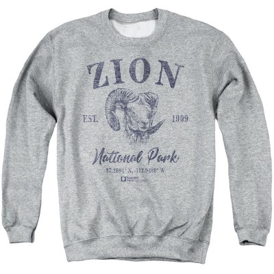 Men's Zion National Park Bighorn Sheep Icon Crewneck Sweatshirt