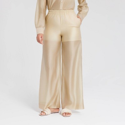 Women's Mid-Rise Wide Leg Pull-On Pants - A New Day™
