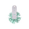Bows And Sparkles 5" Tinsel Pom Gift Bow Green - 3 of 3