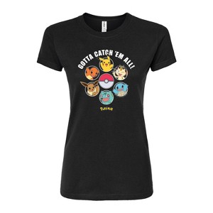 Women's - Pokémon - Gotta Catch em All Fitted Graphic T-Shirt - 1 of 3