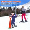 Costway Folding Snow Scooter W/Grip Handle Portable Snow Sled for Kids Teenagers - 3 of 4