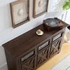 2 Doors Cabinet, Large Buffet Cabinet Kitchen With Metal Handle Styles, Bar Storage Cabinet For Dining Room-Cuddlewood - 3 of 4