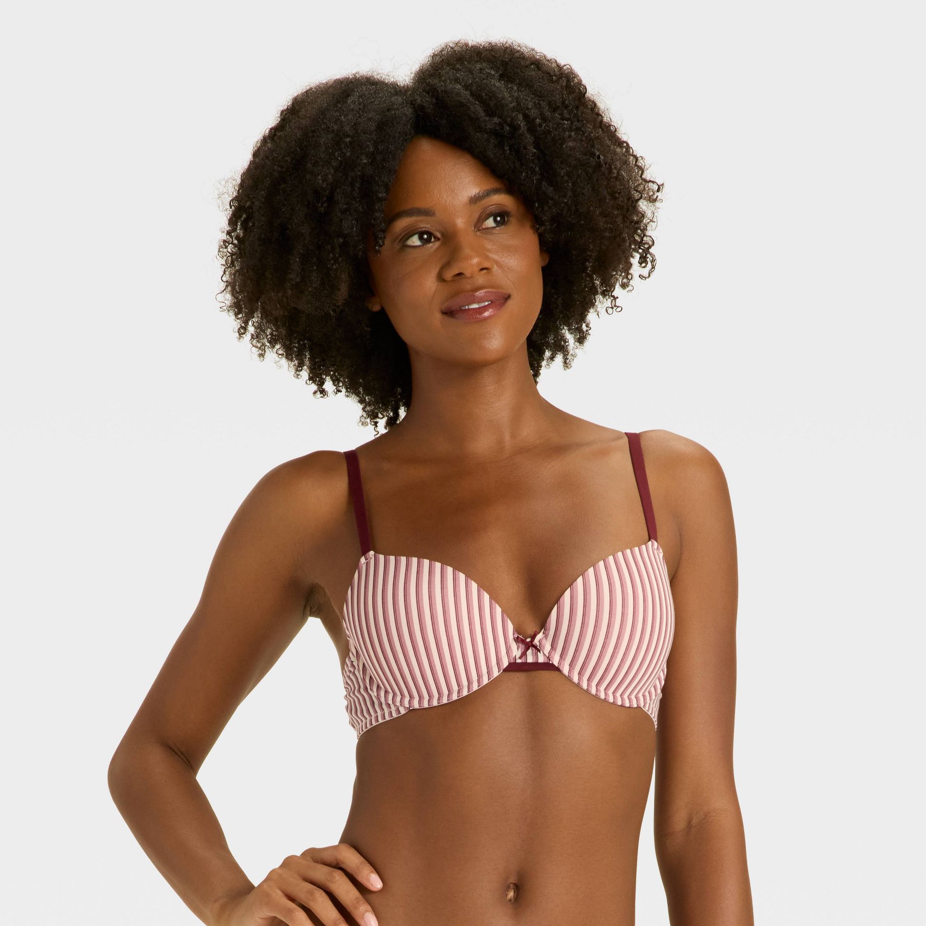 Women's Cotton Lightly Lined Demi Bra - Auden™ Berry Red 36A
