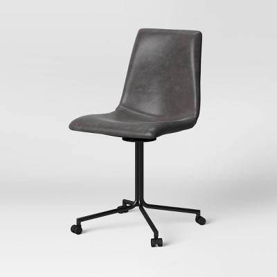 Diamond Stitch And Adjustable Height Office Chair Black - Benzara : Target