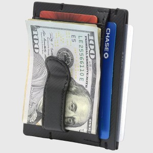 Alpine Swiss Double Diamond Mens RFID Money Clip Front Pocket Wallet - 1 of 4