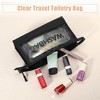 Unique Bargains Clear Letter Makeup Bags 1 Pc - 3 of 4