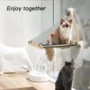 Mewoofun Pet Toy Cat Window Perch and Hammock Seat with Strong Suction Cups, Holds up to 30 lbs, Grey, 24"*15"*15" - 3 of 3