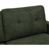 APRILSOUL 67.7" Wide Mid-Century Modern Upholstered Tufted Loveseat Sofa With Wooden Legs - 3 of 4