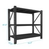 ROOMTEC 3 Tier Heavy Duty Metal Storage Shelving, Adjustable Storage Rack, Industrial Standing Shelves Unit (47.3"H x 51.2"W x 23.6"D) - 3 of 4