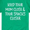 Boys' - Instant Message - Mom Close Snacks Closer Short Sleeve Graphic T-Shirt - 2 of 4