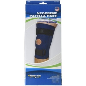 Sport Aid Neoprene Patella Knee Brace Large Blue - 1 of 3