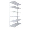 NicBex 82/84"H 6 Tier Wire Shelving Unit,6000LBS Height Adjustable Garage Storage Shelves,Heavy Duty Storage Rack with Wheels & Shelf Linerss - 4 of 4