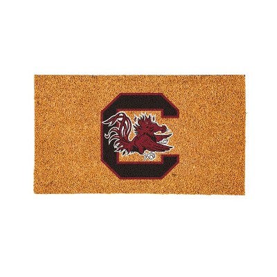 EvergreenNCAASouth Carolina Gamecocks Logo Natural Coir 28 x 16 Inches Indoor Outdoor Doormat