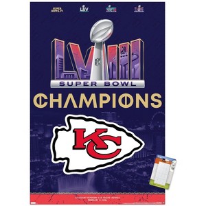 Trends International NFL Kansas City Chiefs - Super Bowl LVIII Team Logo Unframed Wall Poster Prints - 1 of 4