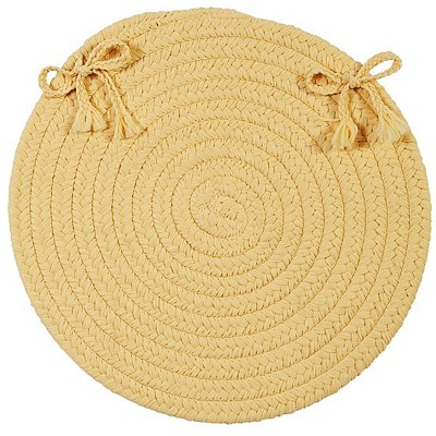 Colonial Mills Boca Raton - Pale Banana Chair Pad, Set of 4