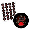Big Dot of Happiness Red Carpet - Movie Night Party Circle Sticker Labels - 24 Count - 2 of 4